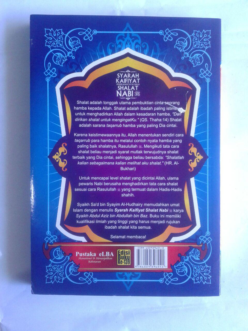 Buku Syarah Kaifiyat Penjelasan Tata Cara Shalat Nabi Syaikh Bin Baz cover