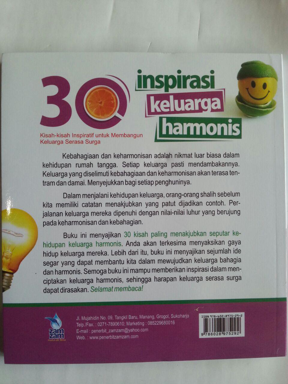 Buku 30 Inspirasi Keluarga Harmonis Kisah-Kisah Inspiratif cover
