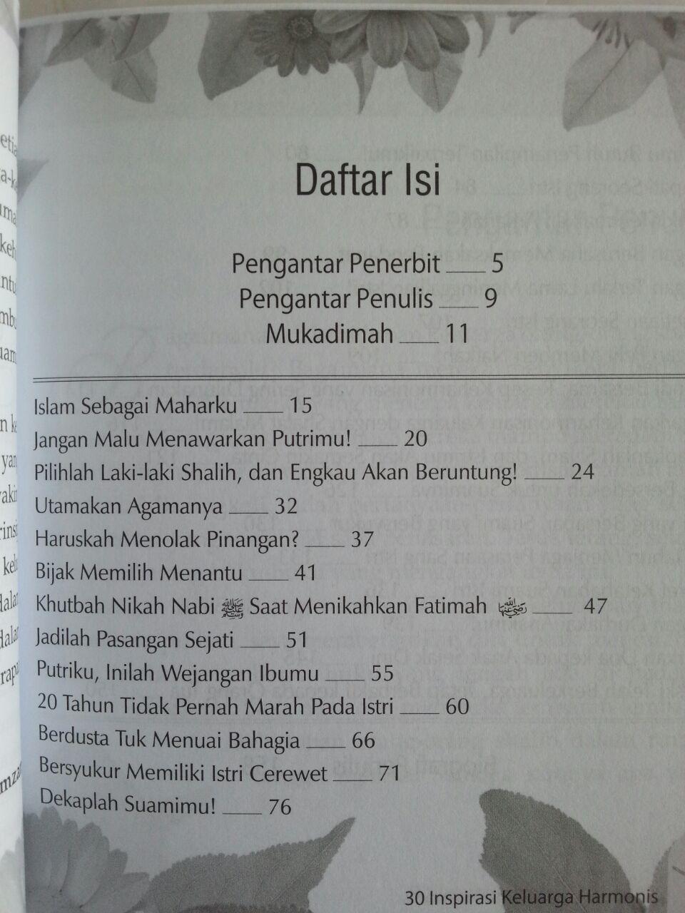 Buku 30 Inspirasi Keluarga Harmonis Kisah-Kisah Inspiratif isi 2