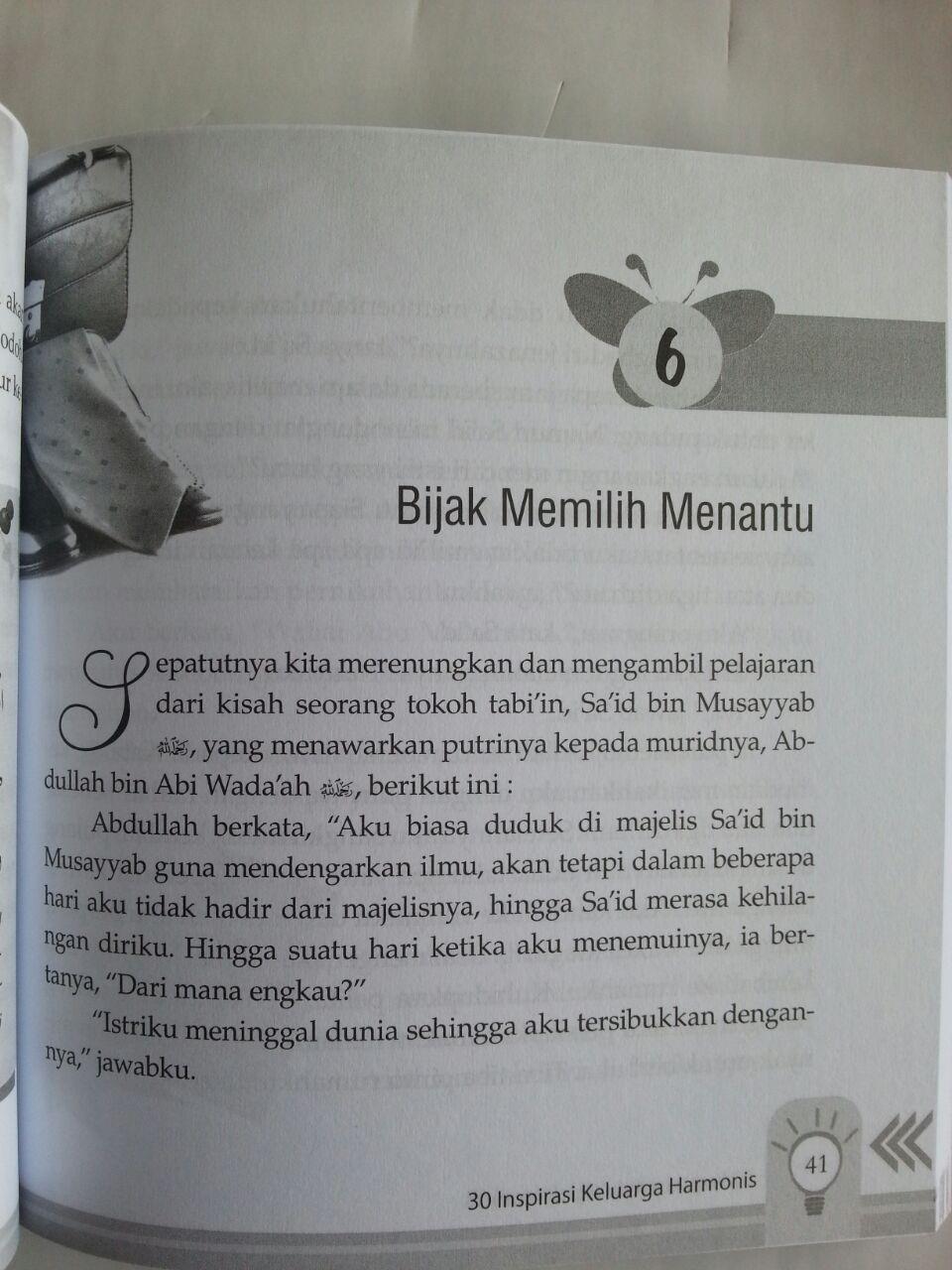 Buku 30 Inspirasi Keluarga Harmonis Kisah-Kisah Inspiratif isi 3