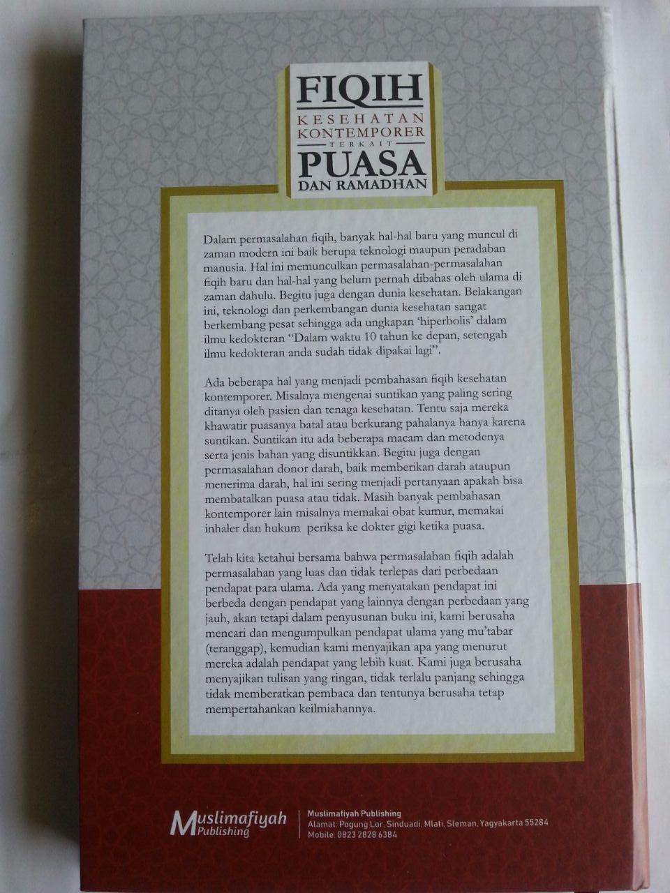 Buku Fiqih Kesehatan Kontemporer Terkait Puasa Dan Ramadhan cover