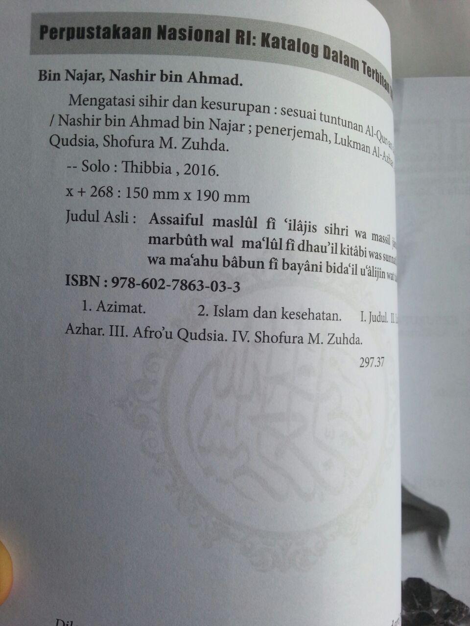 Buku Mengatasi Sihir Dan Kesurupan Sesuai Al-Quran Sunnah isi