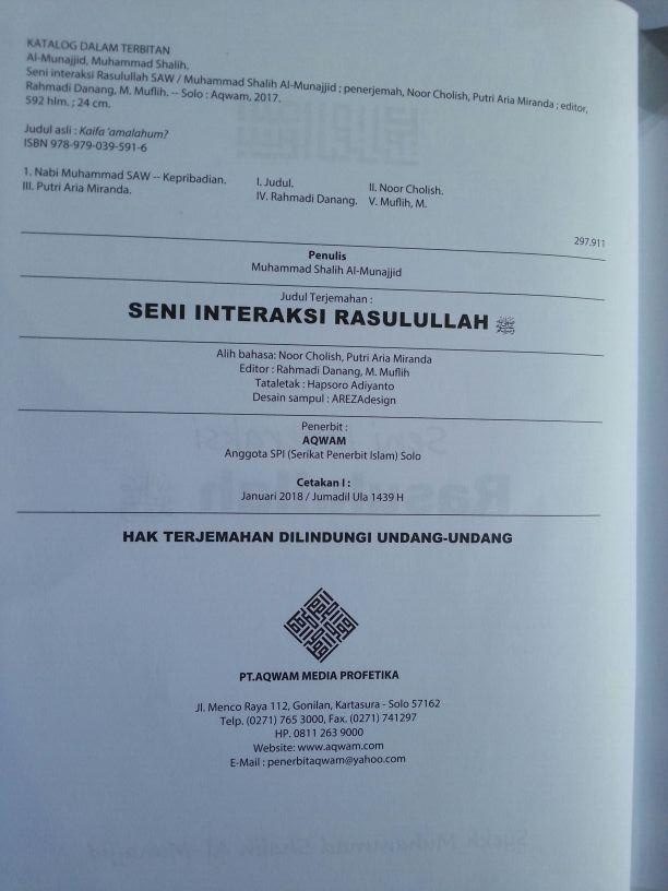 Buku Seni Interaksi Rasulullah Bagaimana Nabi Menjalin Hubungan isi