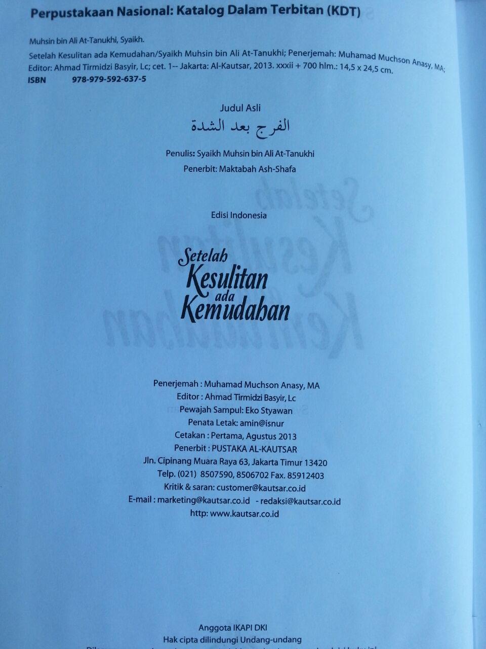 Buku Setelah Kesulitan Ada Kemudahan isi 2
