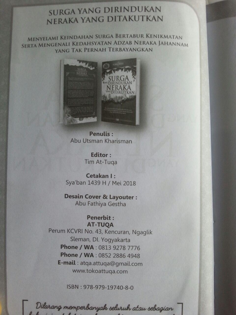 Buku Surga Yang Dirindukan Neraka Yang Ditakutkan isi 2