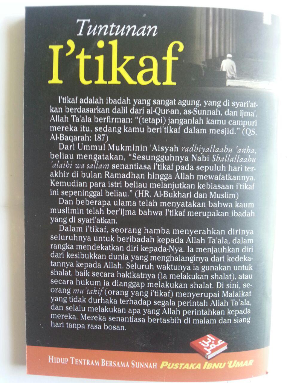 Buku Tuntunan I'tikaf Berdasarkan Al-Qur'an Dan As-Sunnah cover