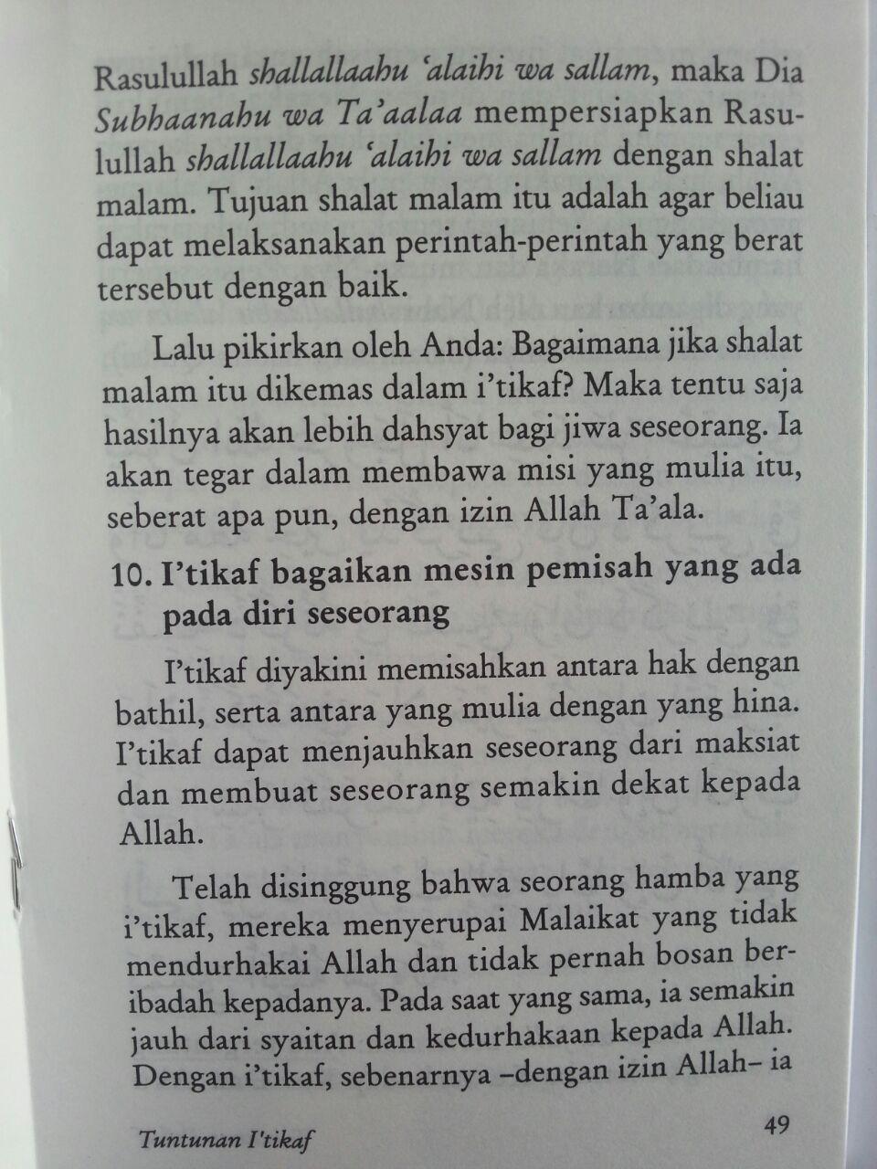 Buku Tuntunan I'tikaf Berdasarkan Al-Qur'an Dan As-Sunnah isi 2