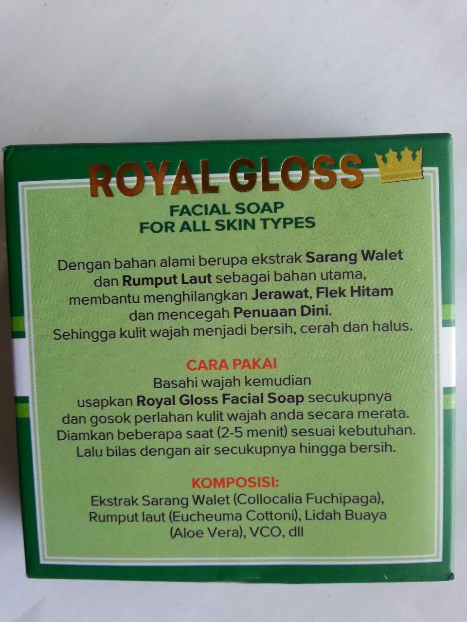 Sabun Wajah Royal Gloss Facial Foam cover 2