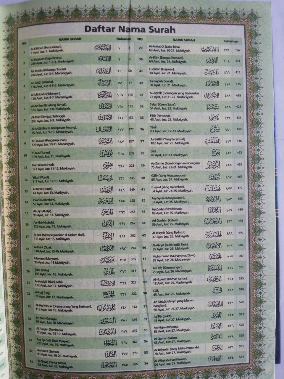 Al-Qur’an Hafalan Muraja'ah Metode 3 jam Hafal 1 Halaman A6 isi 2