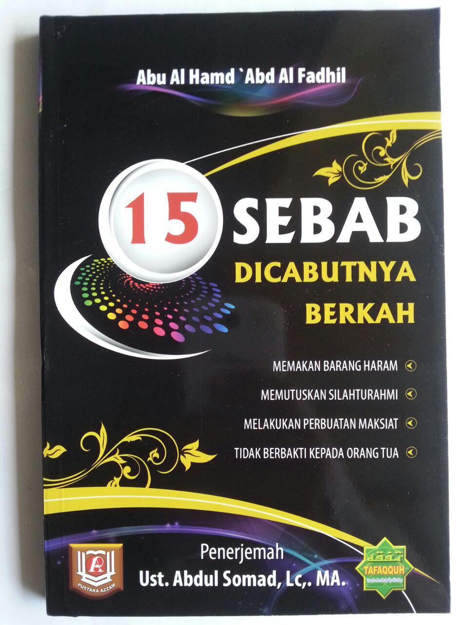 Buku 15 Sebab Dicabutnya Berkah cover 2