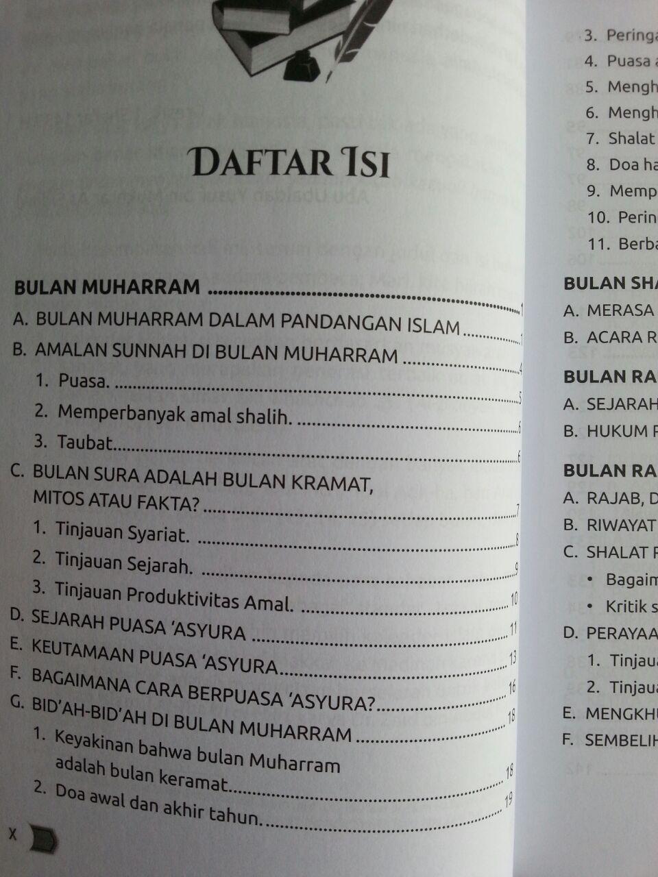 Buku Ensiklopedi Amalan Sunnah Di Bulan Hijriah isi 2