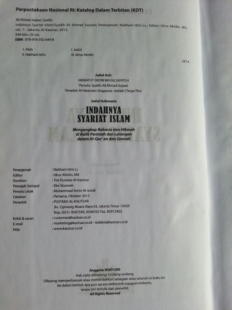 Buku Indahnya Syariat Islam Rahasia Hikmah Perintah Larangan isi 2