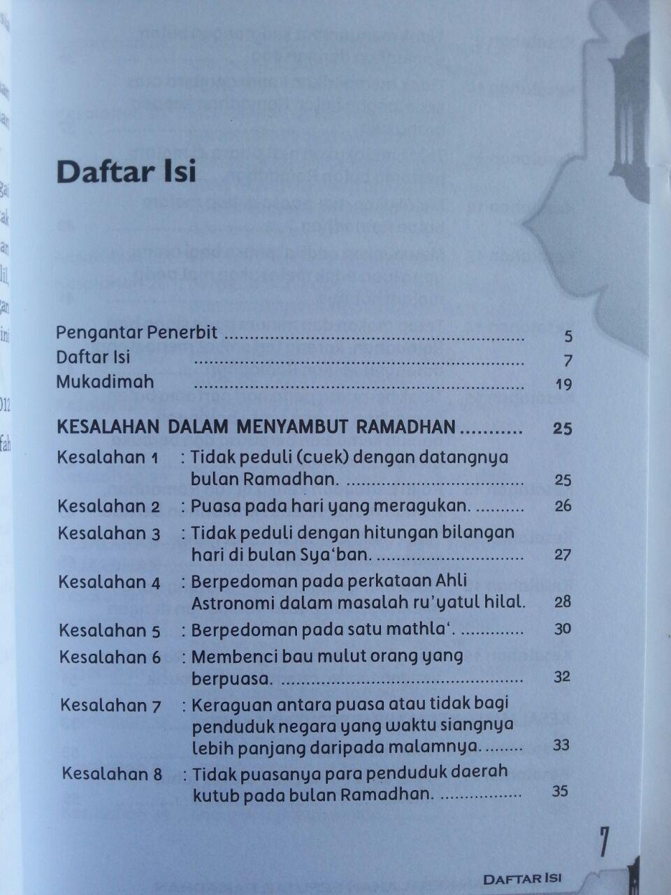 Buku Kesalahan-Kesalahan Seputar Ramadhan 170 Koreksi isi 2