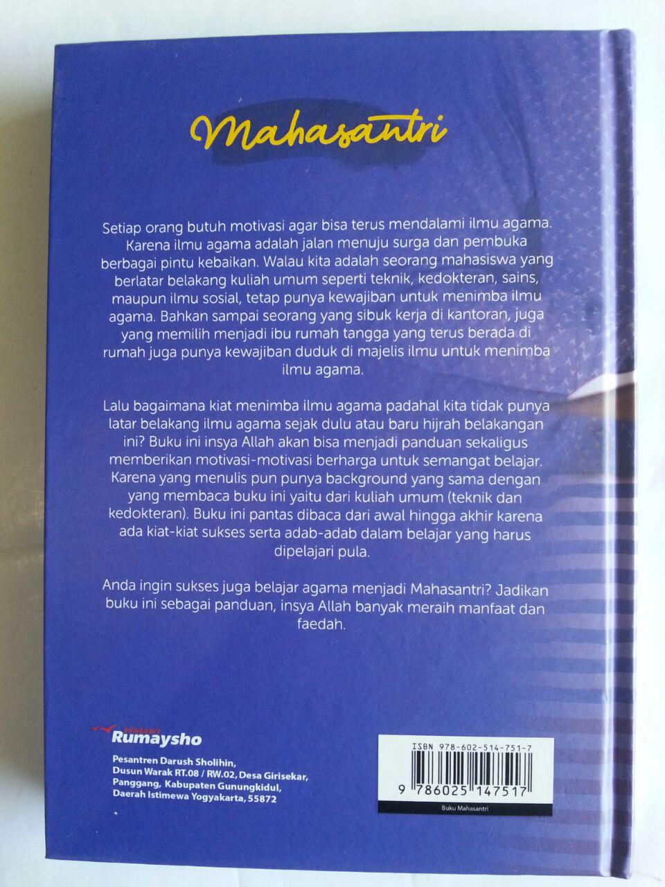 Buku Mahasantri Panduan Siswa Sukses Juga Belajar Agama cover