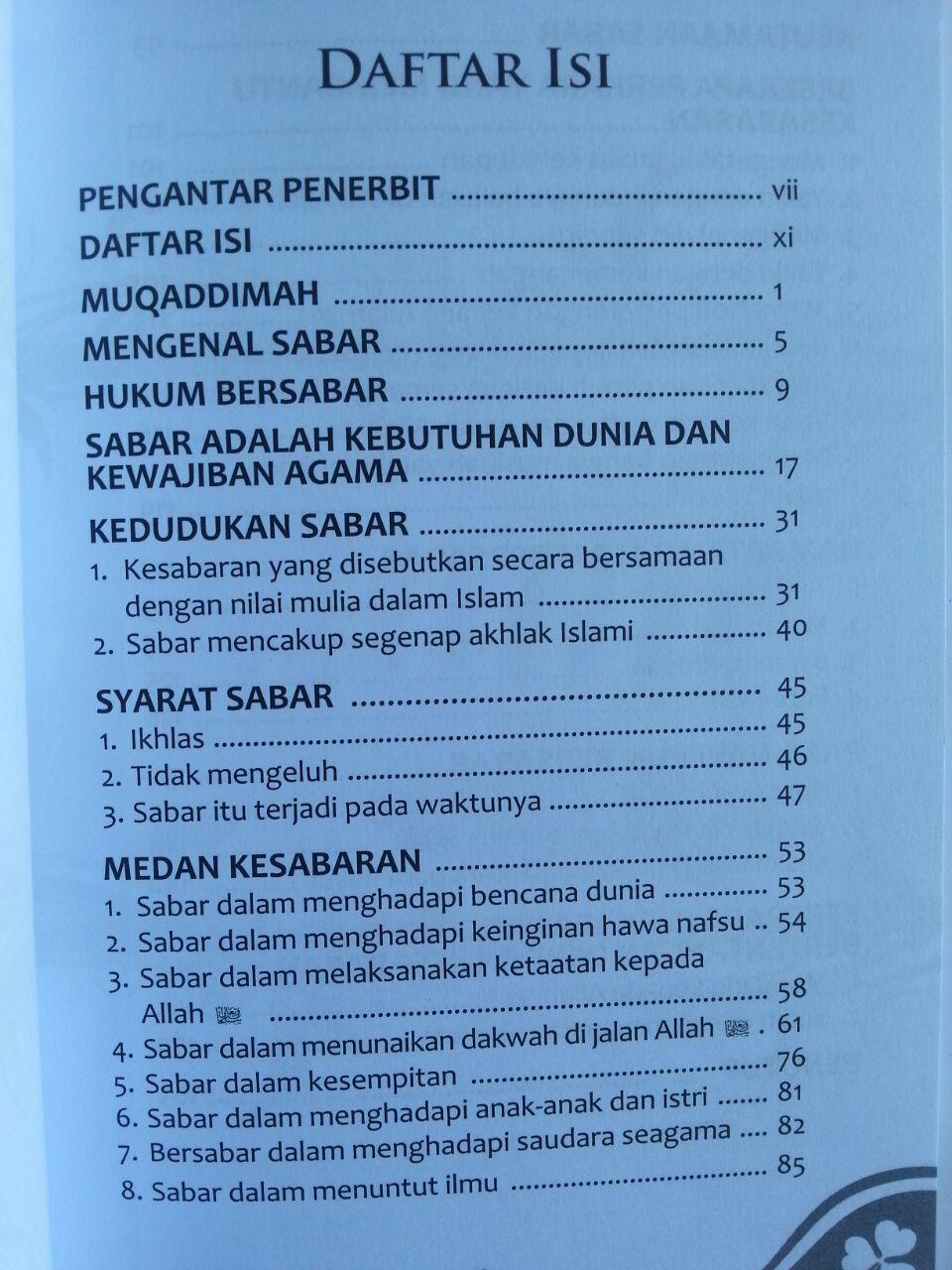 Buku Sabar Anugerah Terindah Tips Meraih Pahala Tanpa Batas isi 2