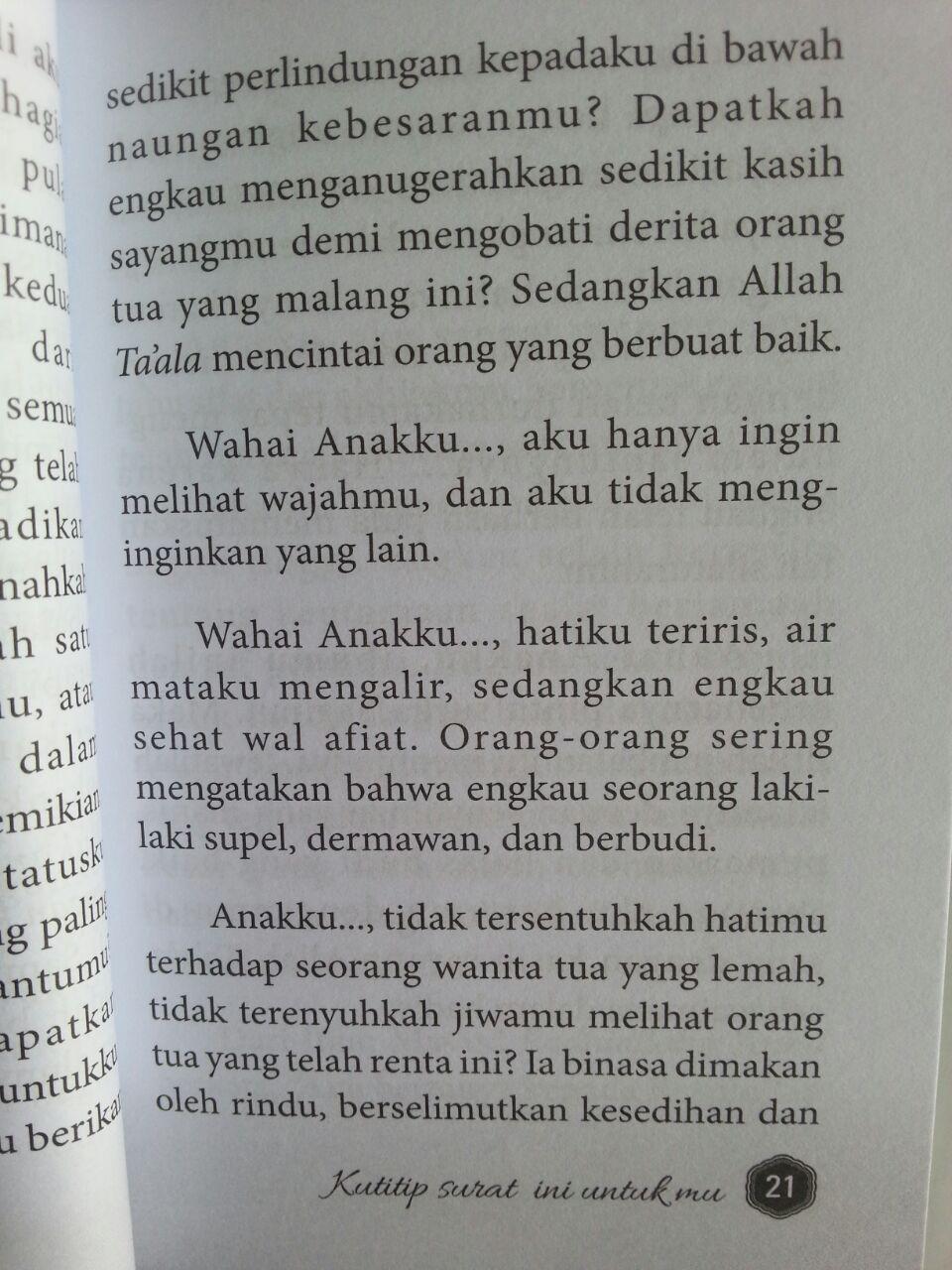 Buku Saku Kutitip Surat Ini Untukmu isi 2