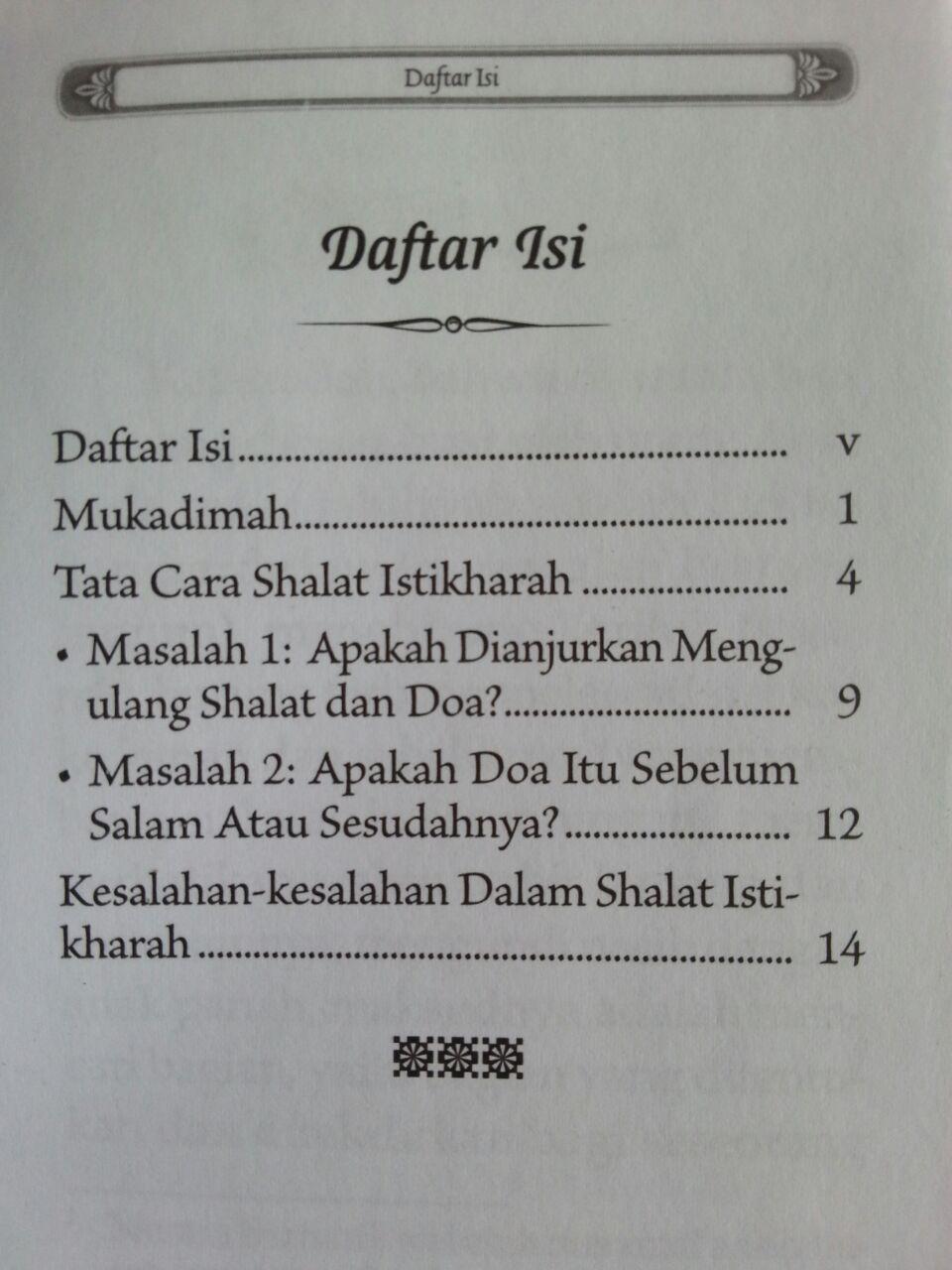 Buku Saku Tuntunan Shalat Istikharah Sesuai Sunnah Nabi isi 3