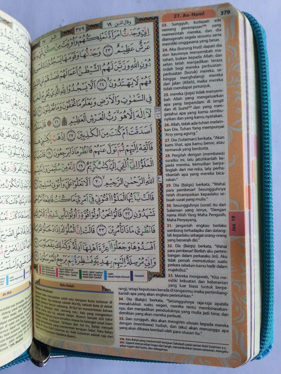 Wanita Terjemahan Tajwid Pelangi Aufa Ukuran A6 isi 2