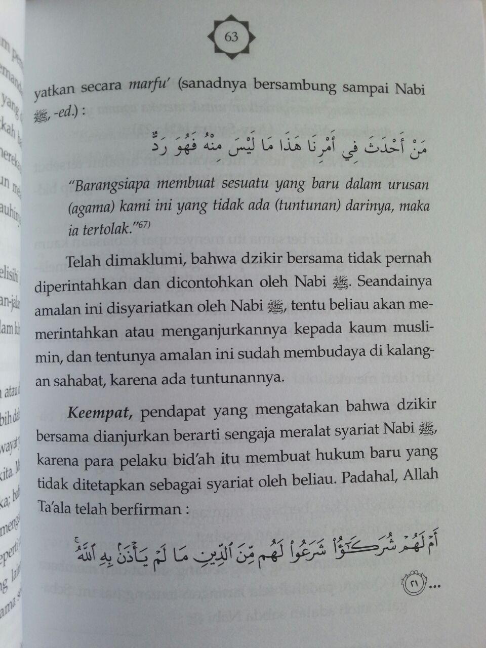Buku Berdzikir Sesuai Sunnah Nabi Kajian Lengkap Seputar Dzikir Bersama isi 3