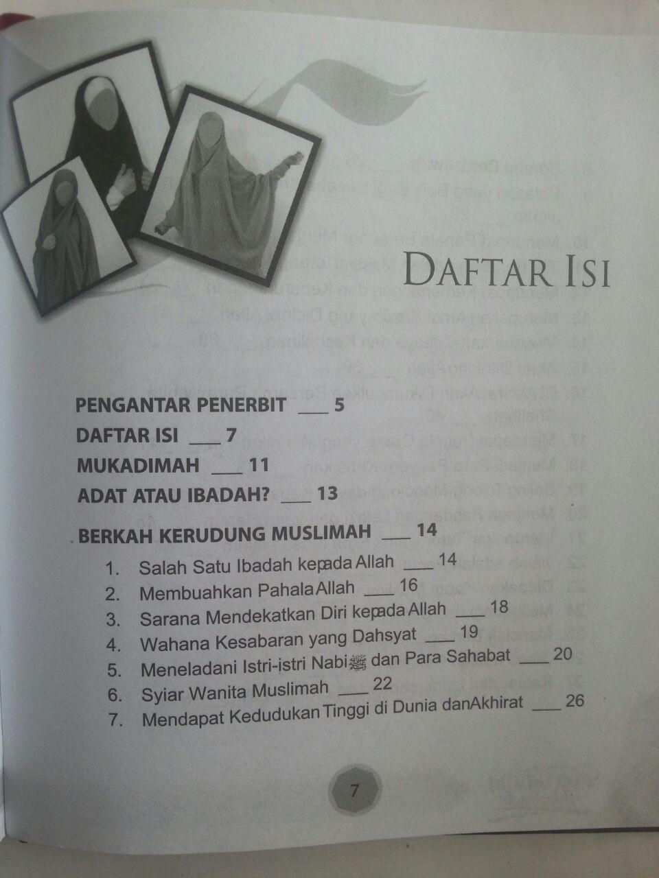 Buku Berkah Kerudung Muslimah Beragam Manfaat Berjilbab isi