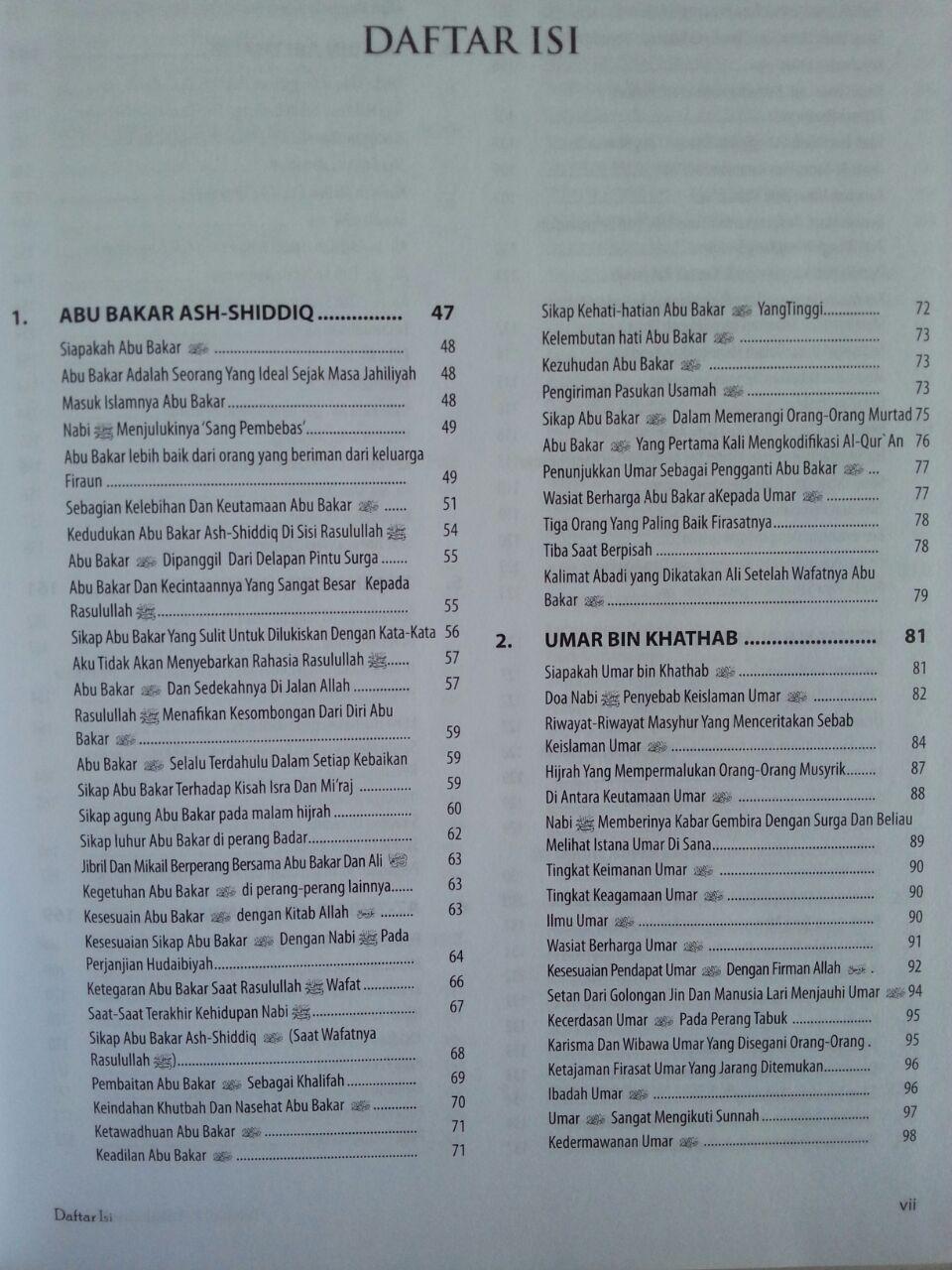 Buku Biografi 104 Shahabat Nabi isi