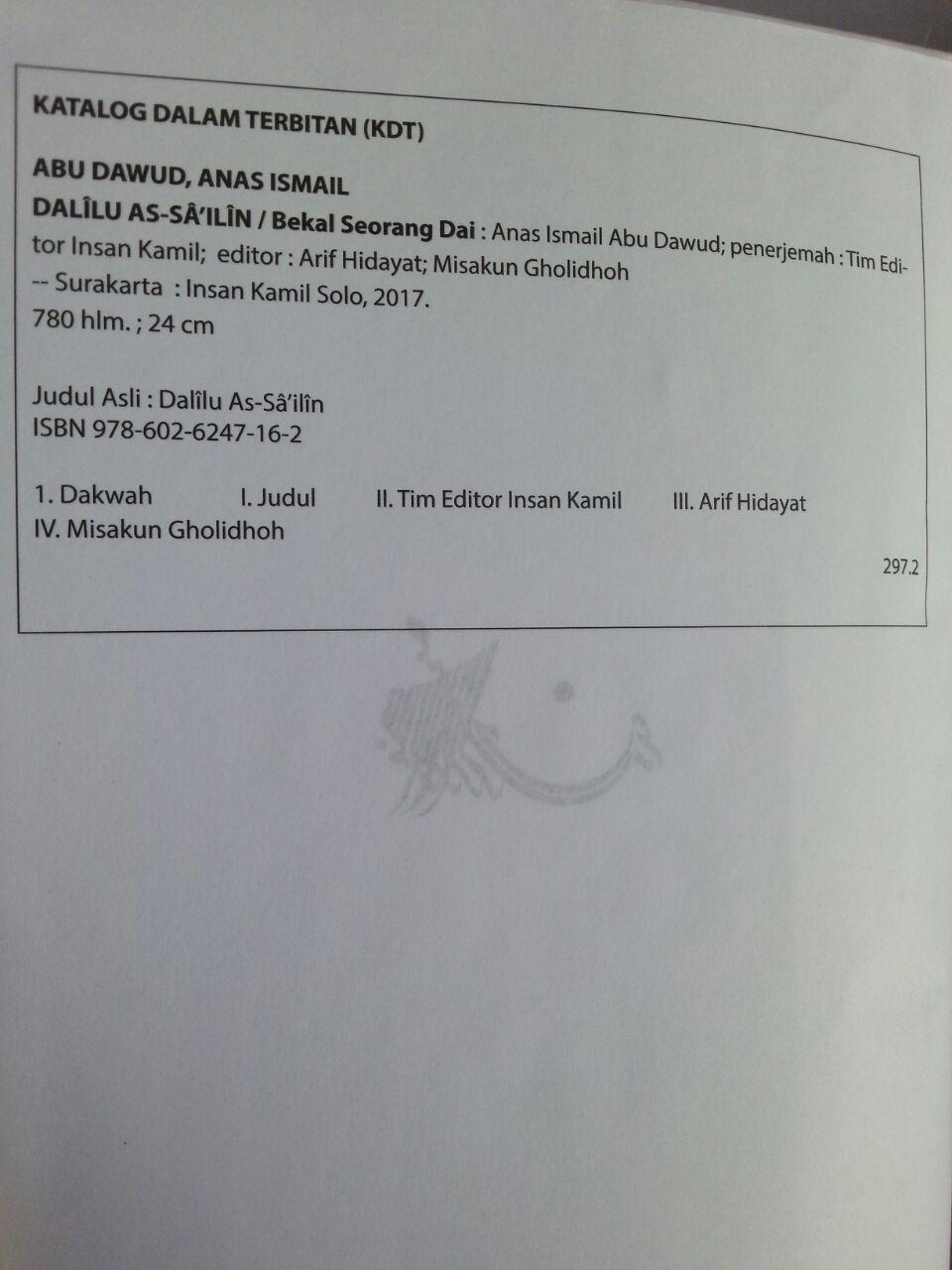 Buku Dalilu As-Sailin Bekal Seorang Dai isi 2