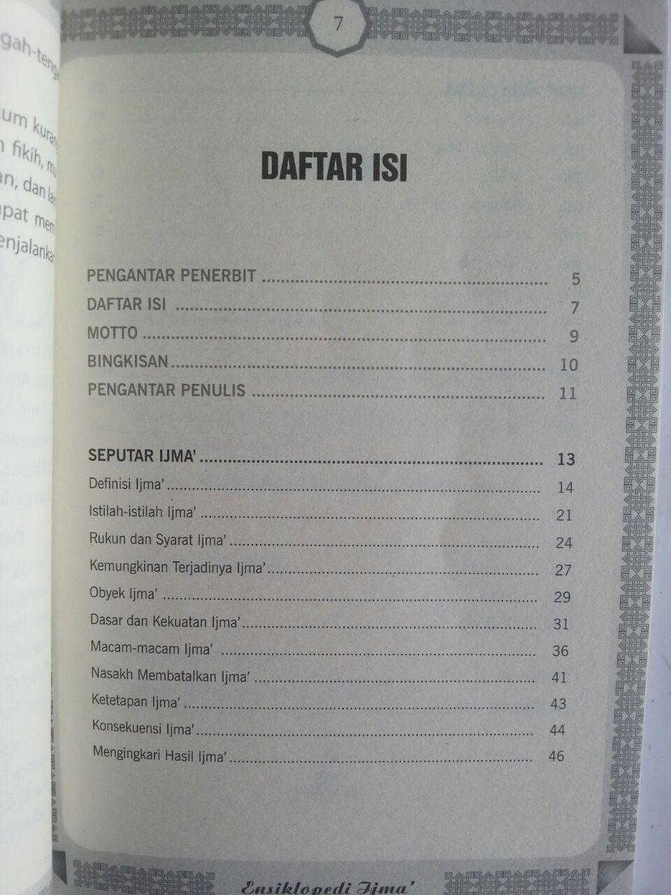 Buku Ensiklopedi Ijma 200 Perkara Ibadah Yang Disepakati isi 2