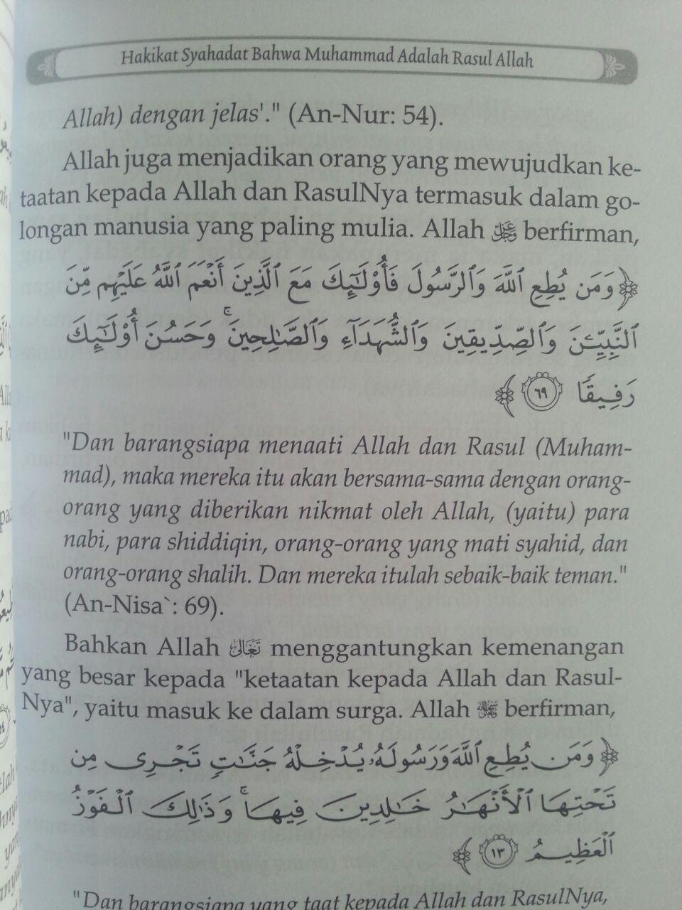 Buku Hakikat Dan Konsekuensi Syahadat Nabi Muhammad Utusan Allah isi 3