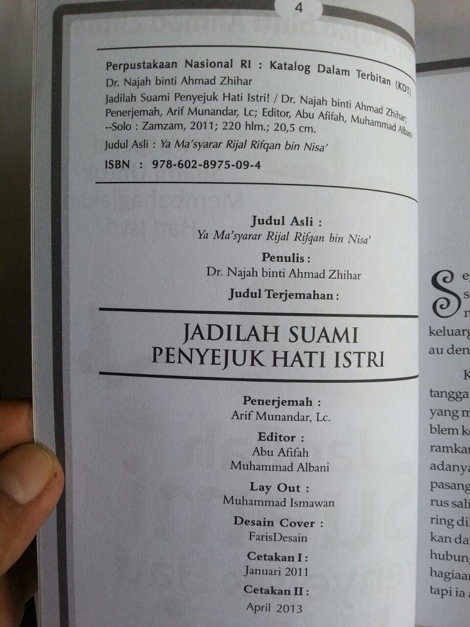 Buku Jadilah Suami Penyejuk Hati Introspeksi Suami isi