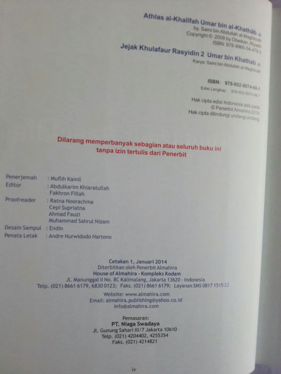 Buku Jejak Khulafaur Rasyidin Umar bin Khathab isi 2