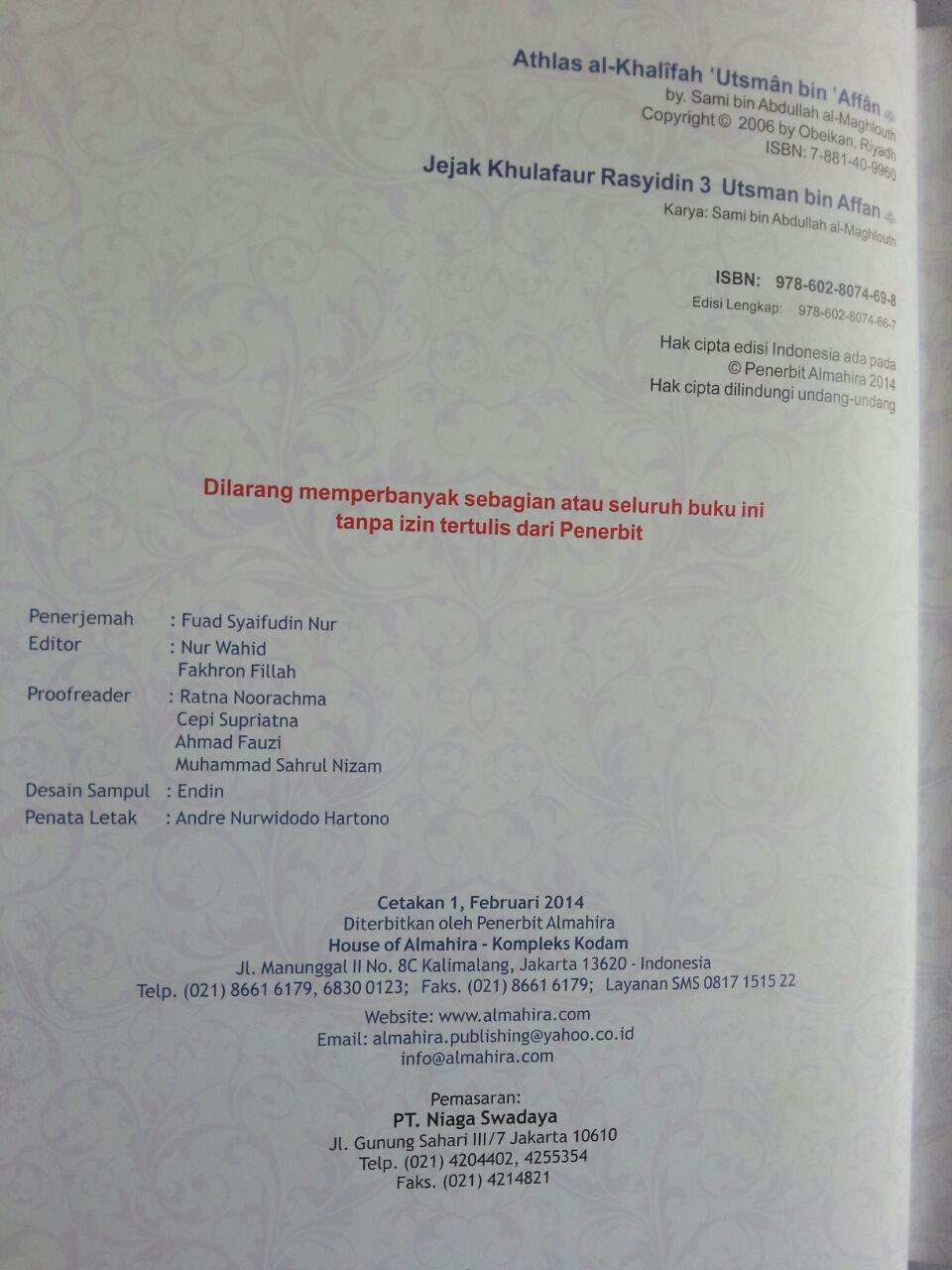 Buku Jejak Khulafaur Rasyidin Utsman bin Affan isi 2