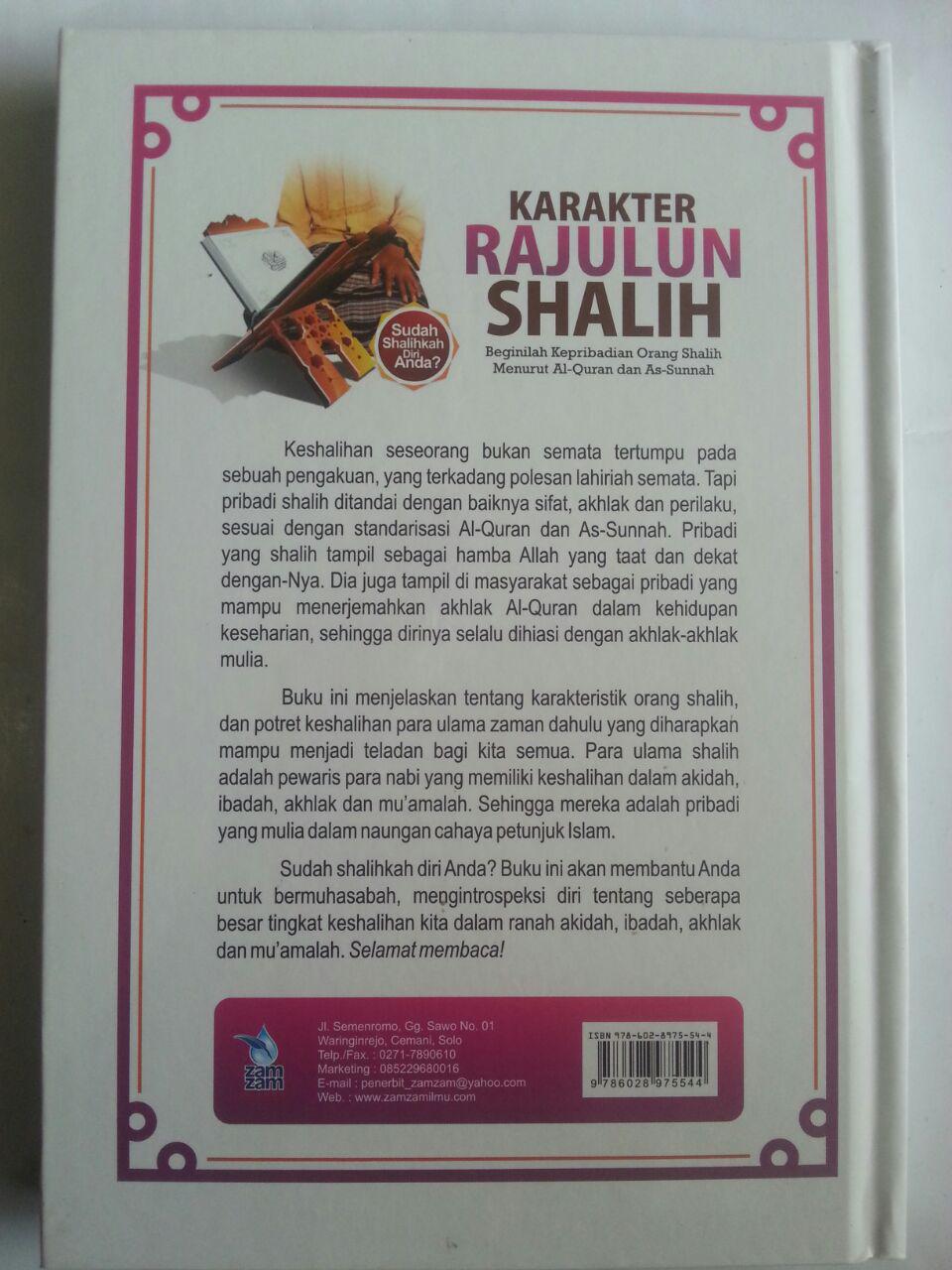 Buku Karakter Rajulun Shalih Kepribadian Menurut Quran Sunnah cover