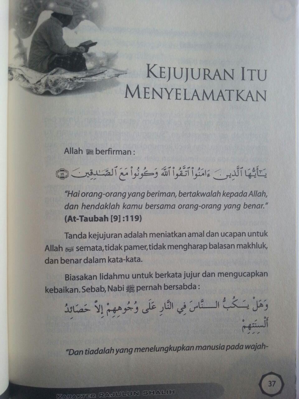 Buku Karakter Rajulun Shalih Kepribadian Menurut Quran Sunnah isi 3