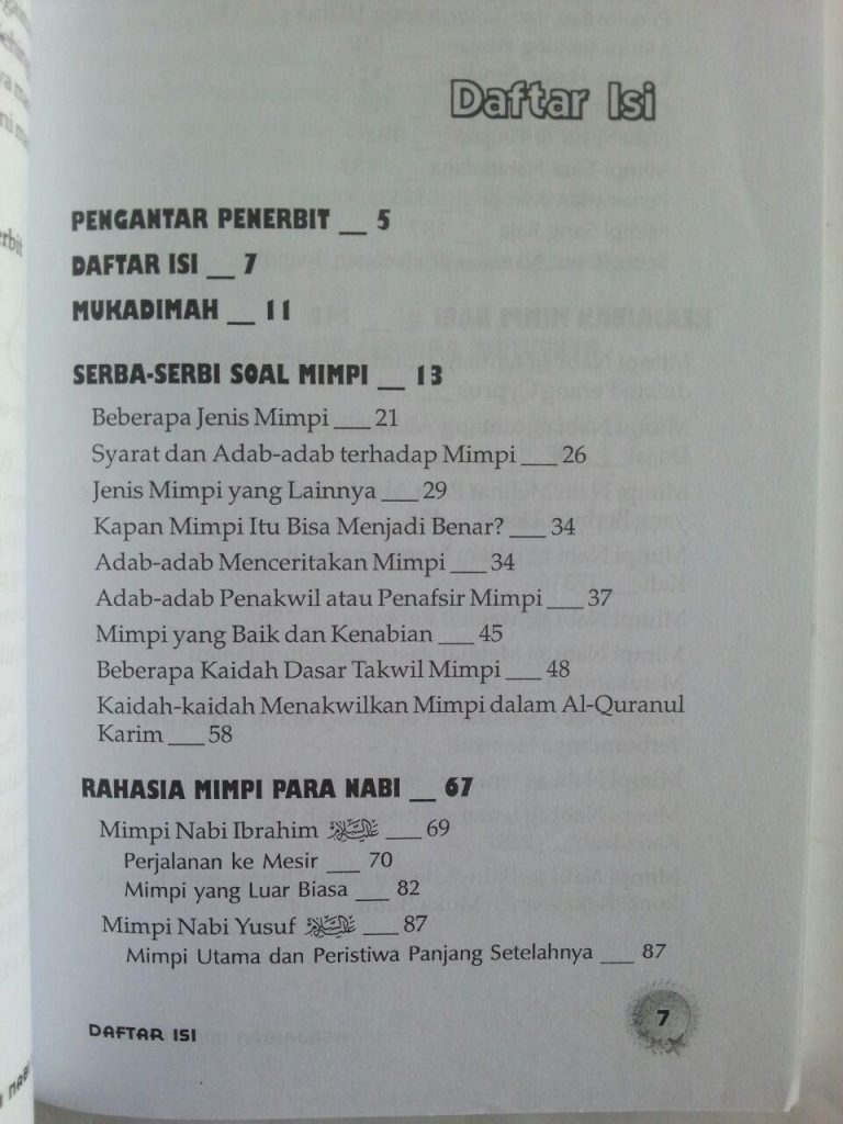 Buku Keajaiban Mimpi Nabi Disertai Kode Etik Menafsirkan Mimpi