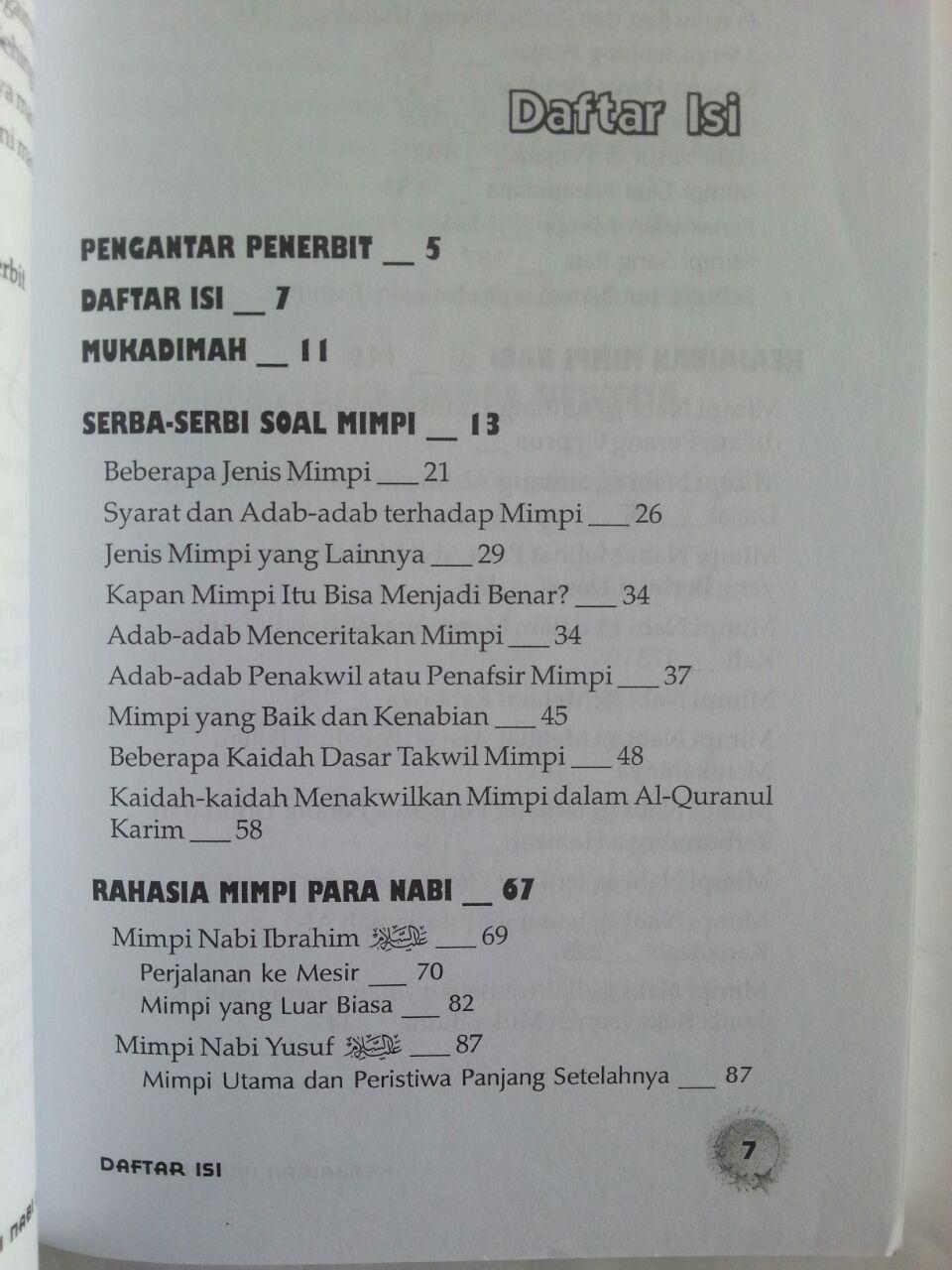 Buku Keajaiban Mimpi Nabi Disertai Kode Etik Menafsirkan Mimpi isi 2