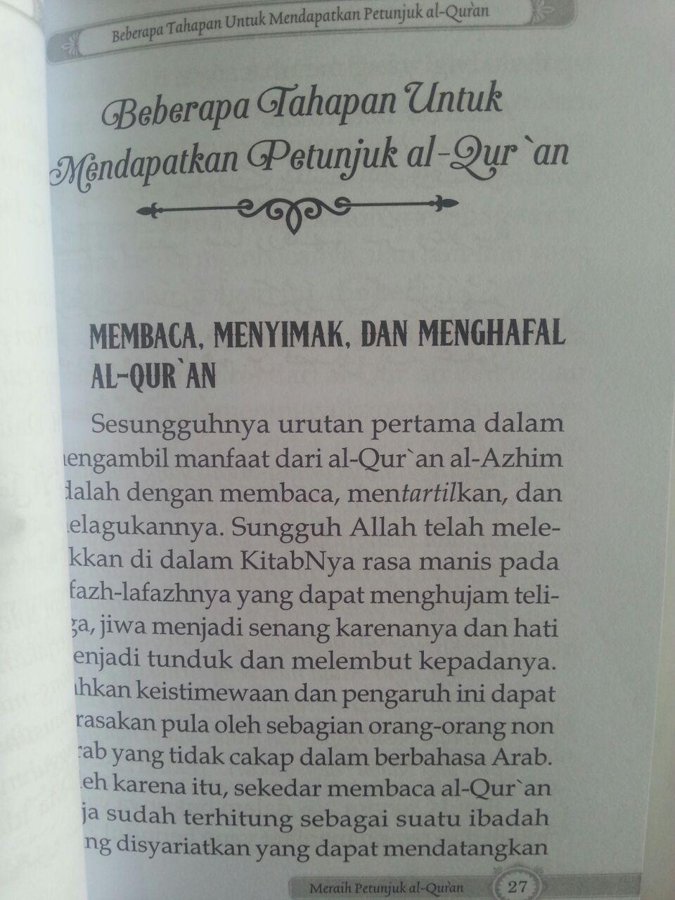 Buku Kiat-Kiat Meraih Petunjuk Al-Qur'an Dan Faktor Penghalang isi 3