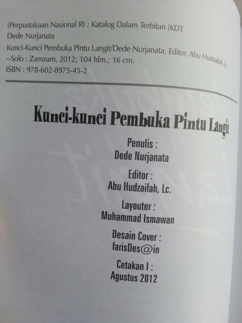 Buku Kunci-Kunci Pembuka Pintu Langit Amalan-Amalan Unggulan isi 2
