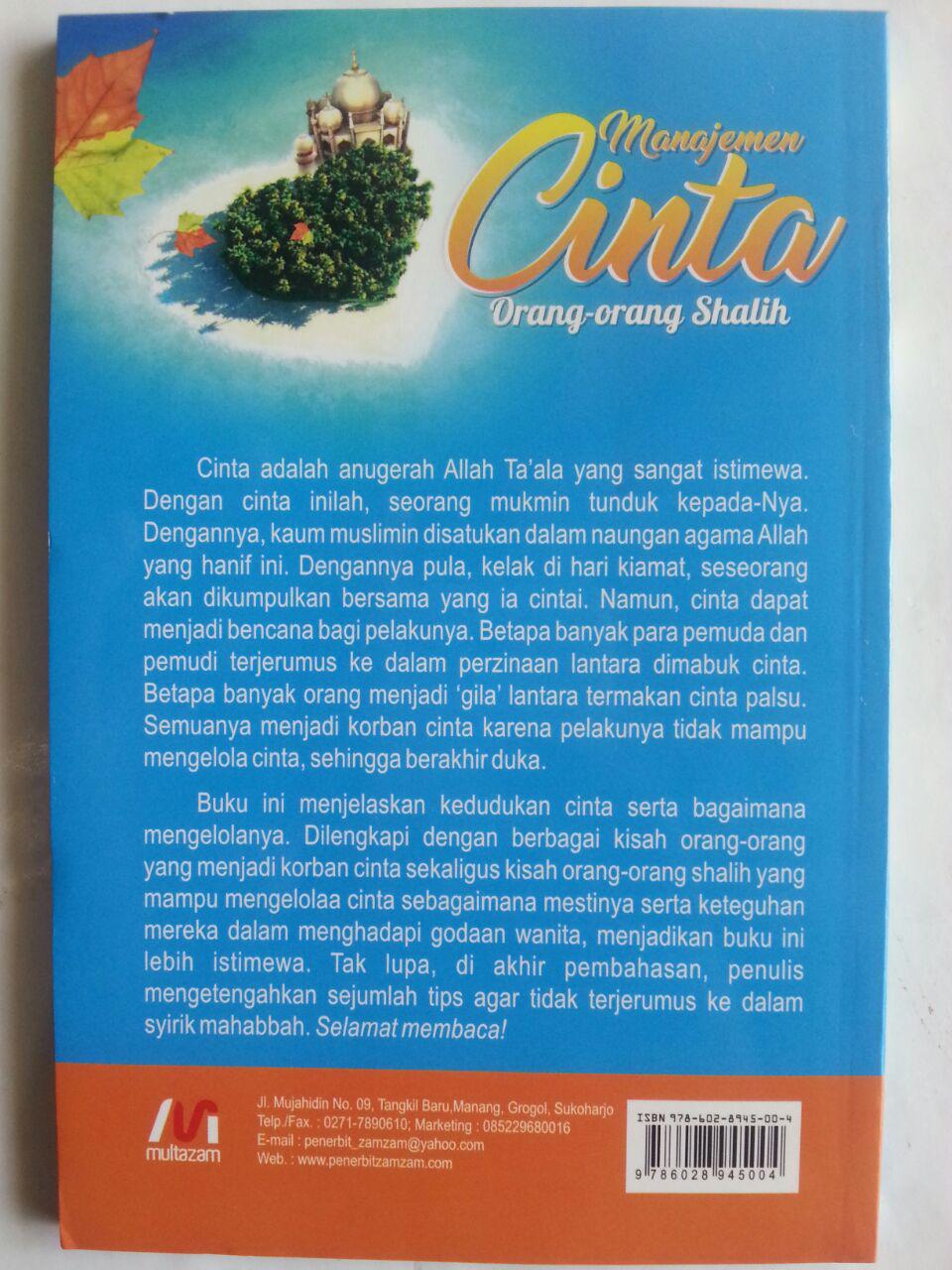 Buku Manajemen Cinta Orang-Orang Shalih Agar Cinta Tak Berahir Duka cover