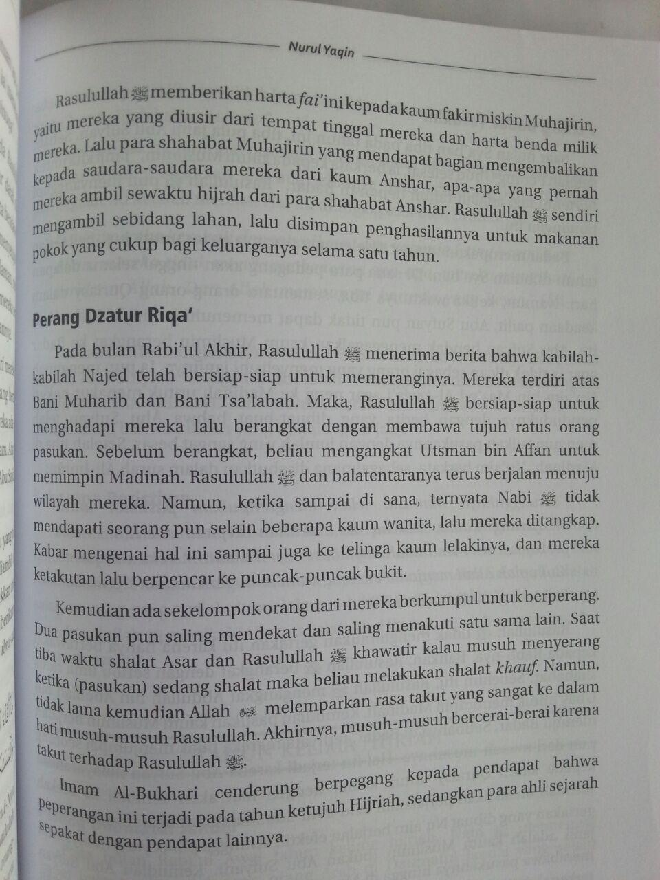 Buku Nurul Yakin Sirah Nabi Muhammad Pemimpin Para Rasul isi 4