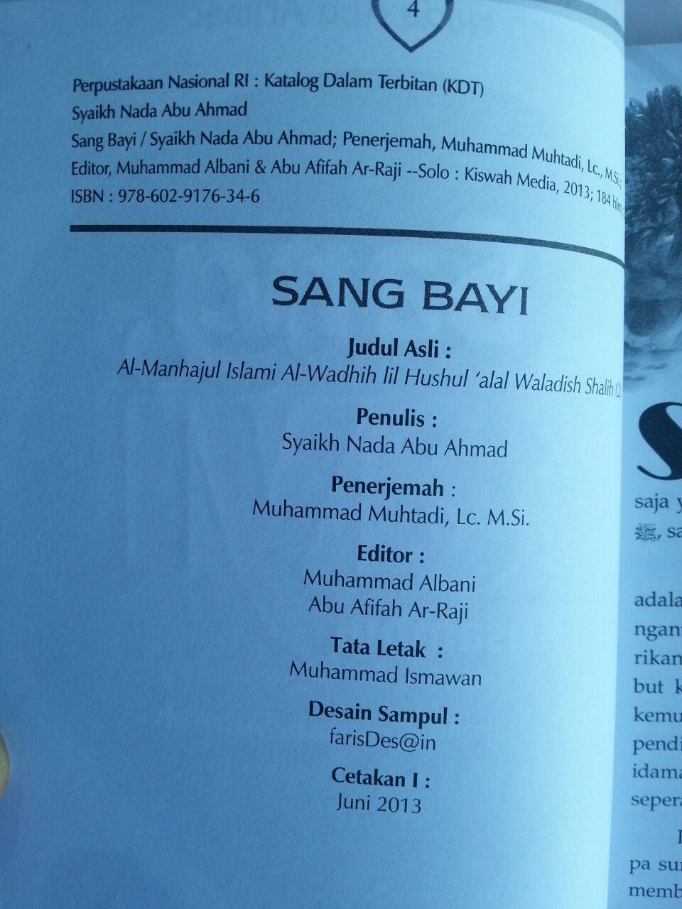 Buku Sang Bayi Kusambut Kelahiranmu Dengan Sunnah Nabimu isi 3
