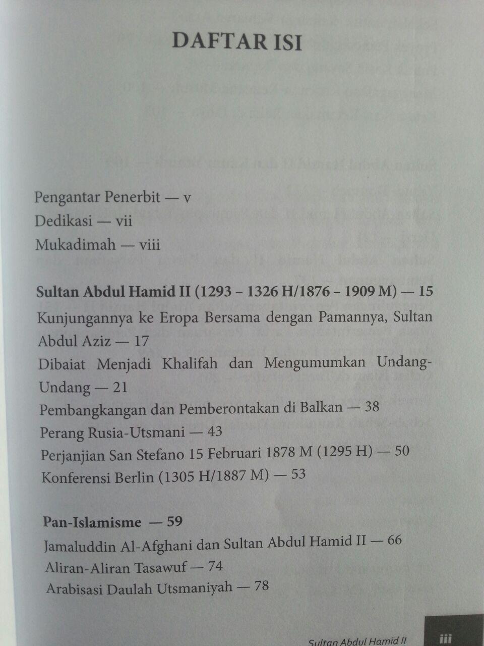 Buku Sultan Abdul Hamid II The Last Khalifa isi 2