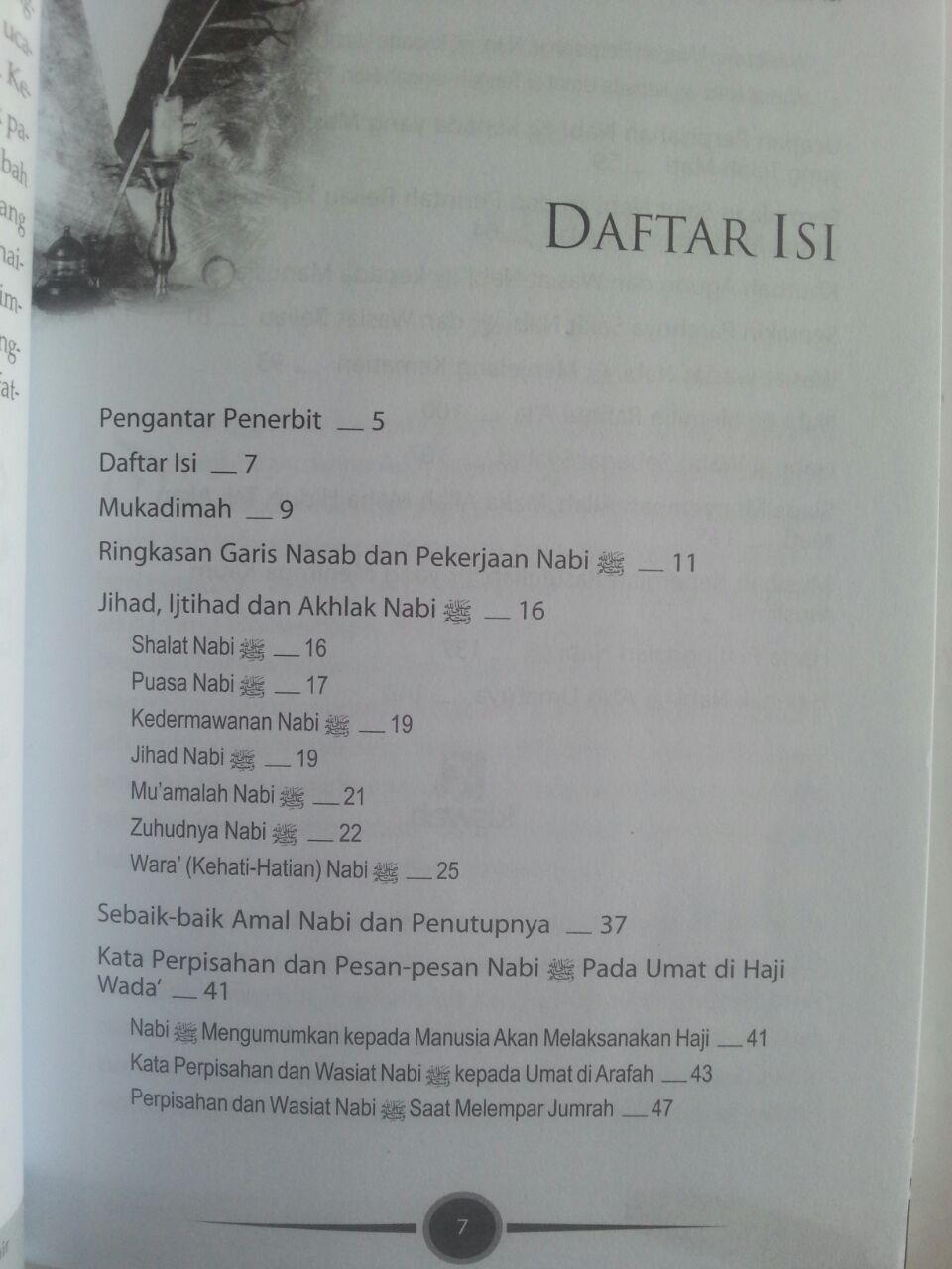 Buku Wasiat Akhir Nabi Terakhir Peristiwa Penting Seputar Wafat Nabi isi 2