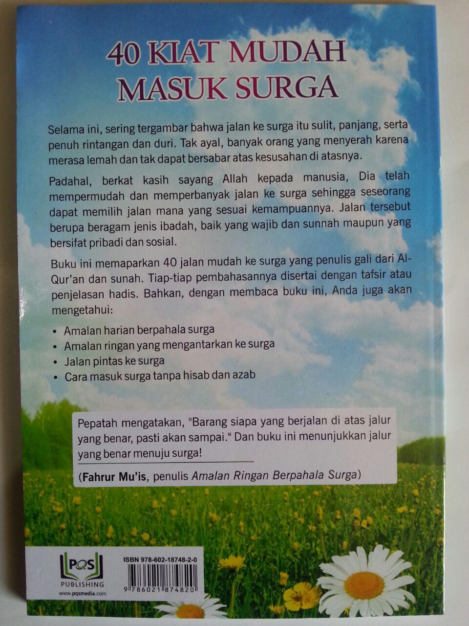 Buku 40 Kiat Mudah Masuk Surga Ringan Dan Mudah Diamalkan cover