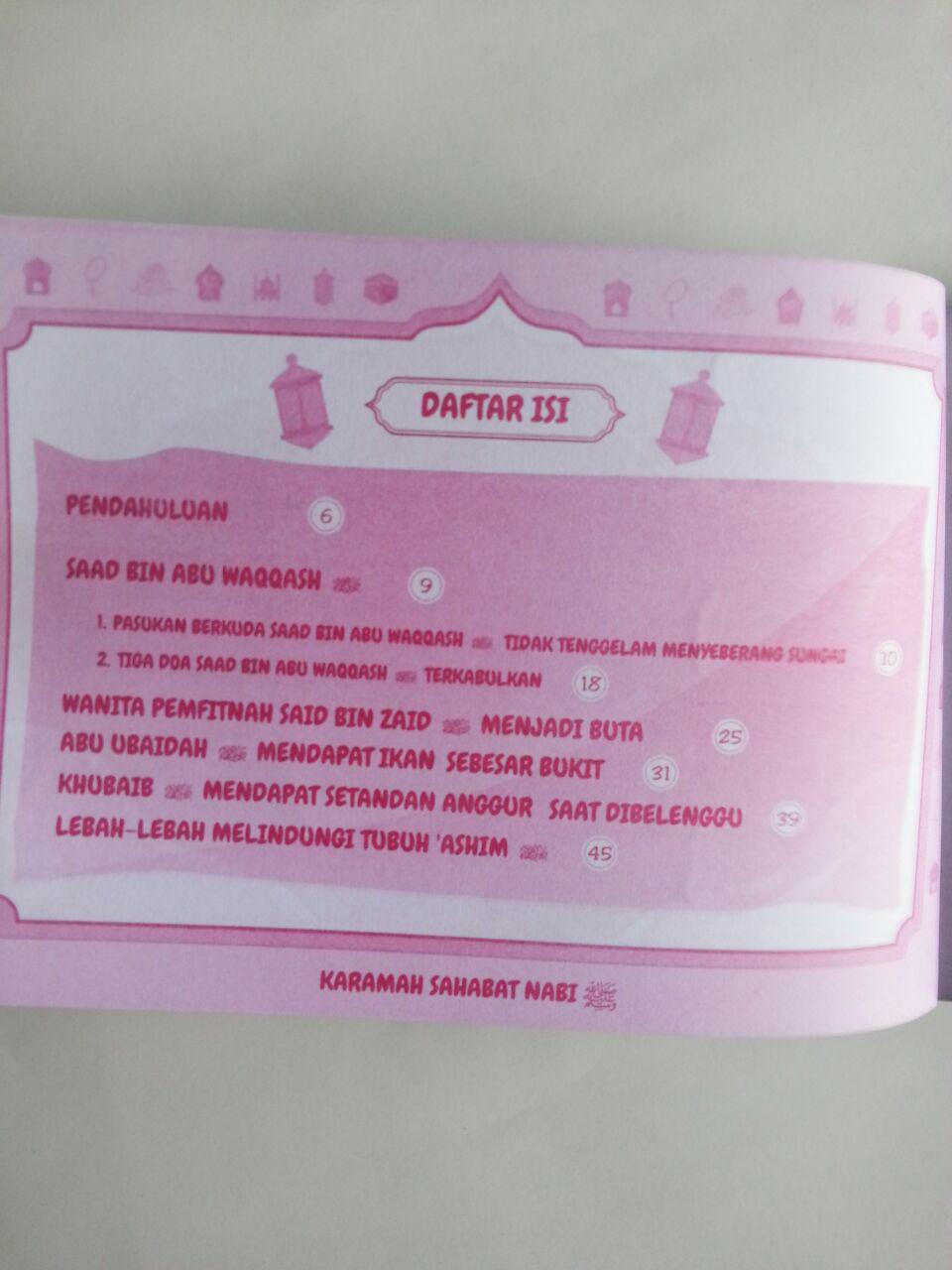 Buku Anak Karamah Sahabat Nabi Kisah-Kisah Ajaib Kekasih Allah isi 2