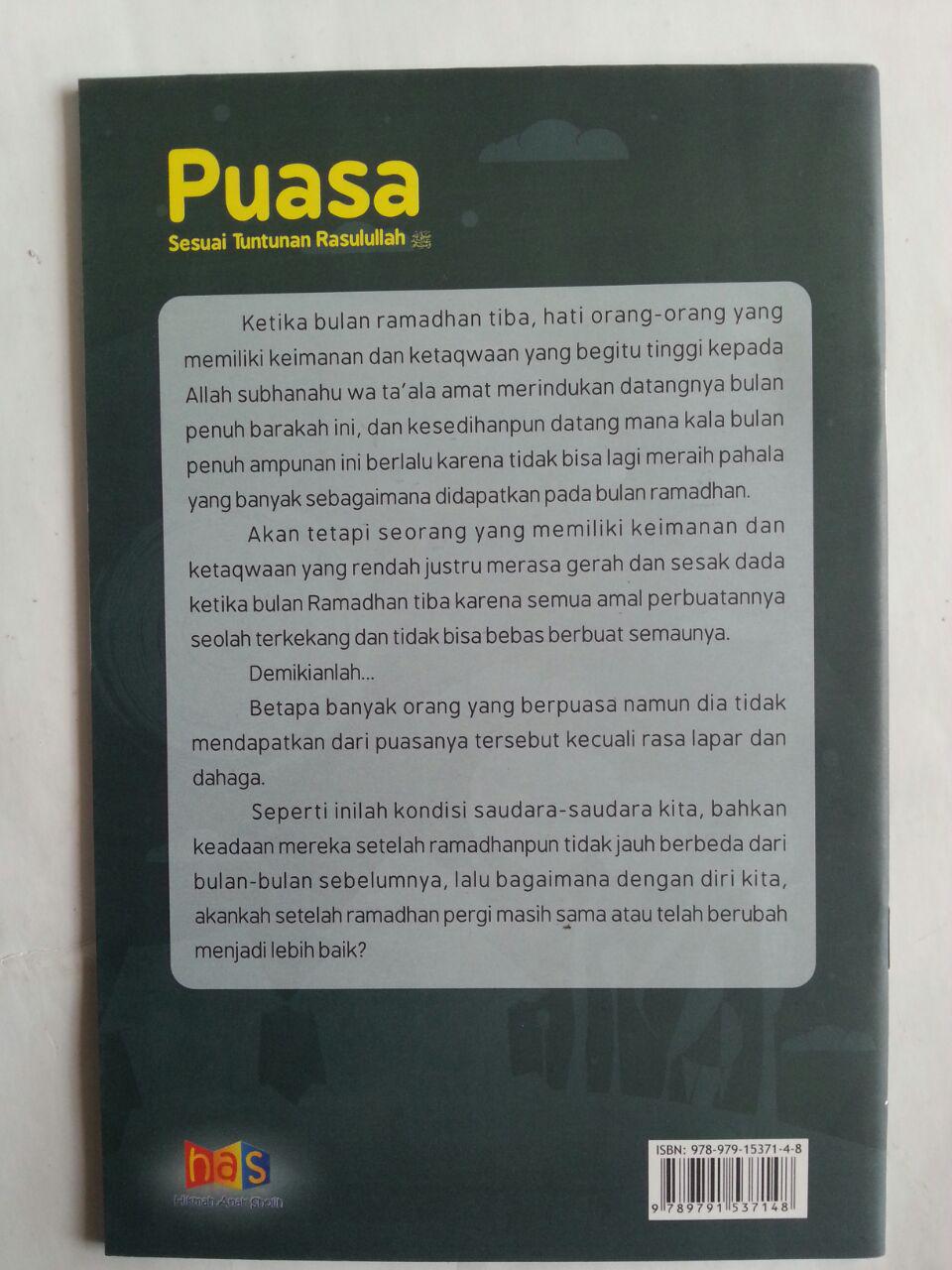 Buku Anak Puasa Sesuai Tuntunan Rasulullah cover