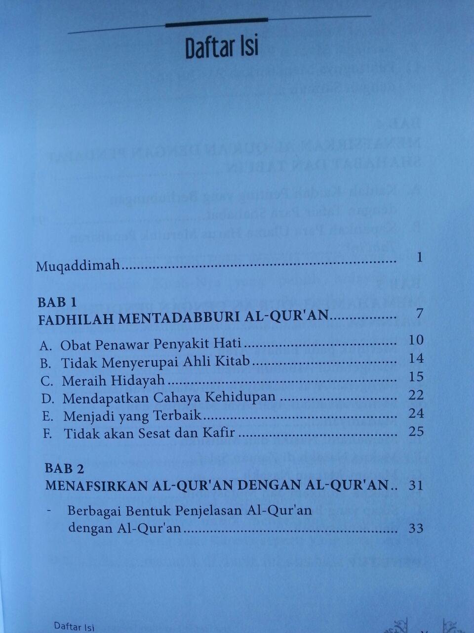 Buku Hakikat Dan Fadhilah Tadabbur Al-Qur'an isi 2