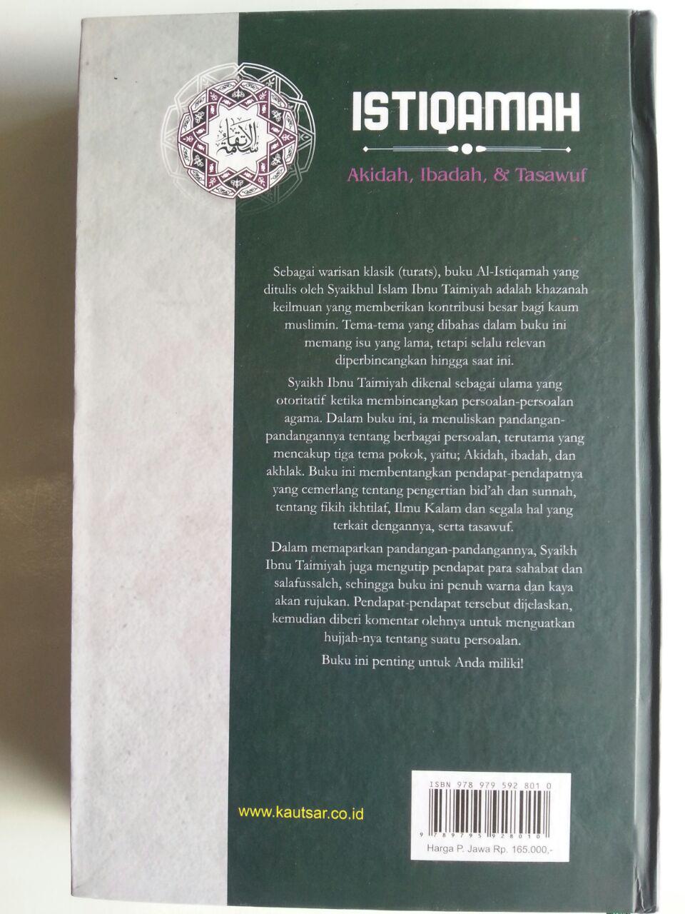 Buku Istiqamah Pelajaran Akidah Ibadah Dan Tasawuf cover