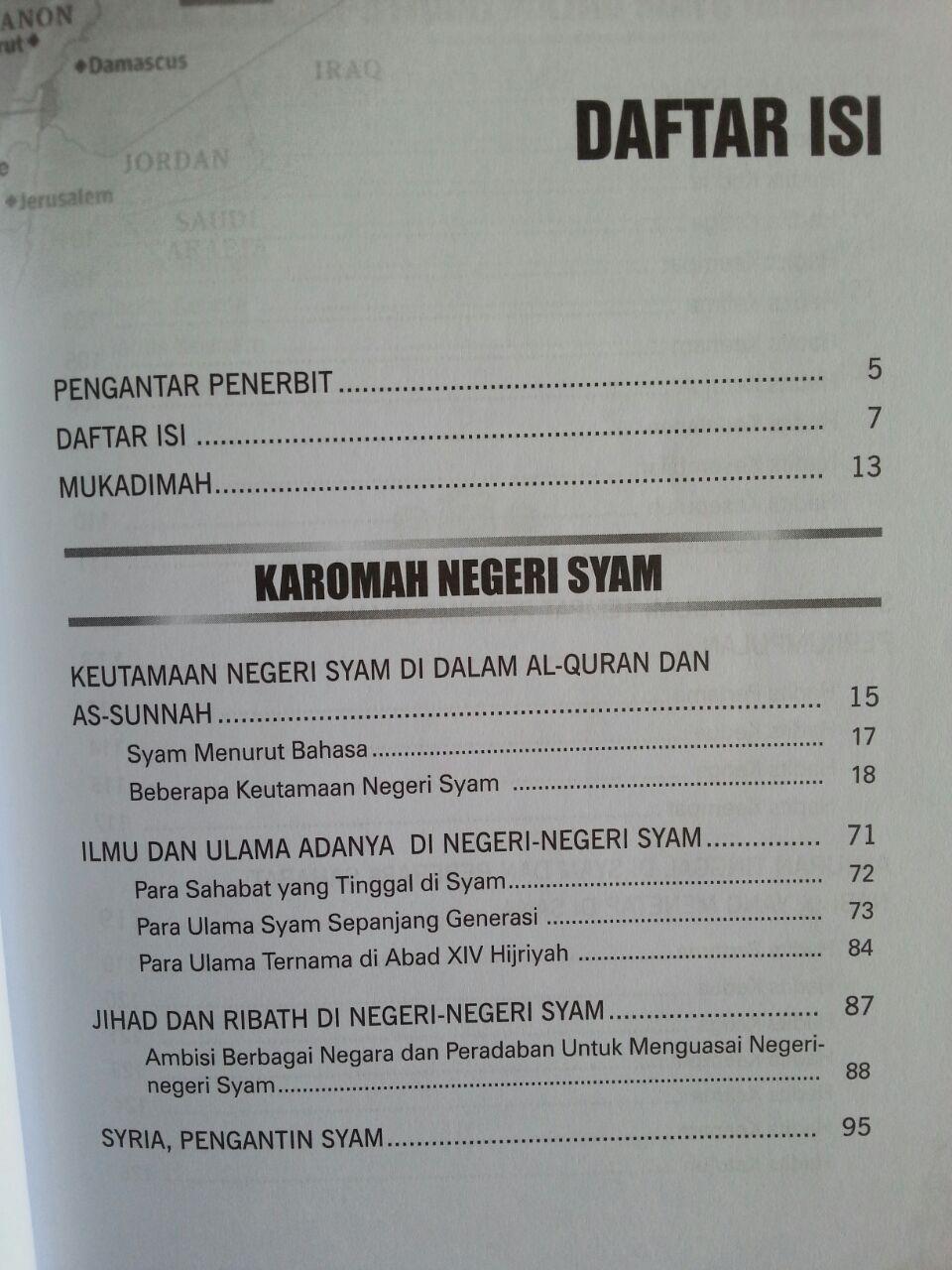 Buku Karomah Negeri Syam Keistimewaan Syam Dan Penduduknya isi