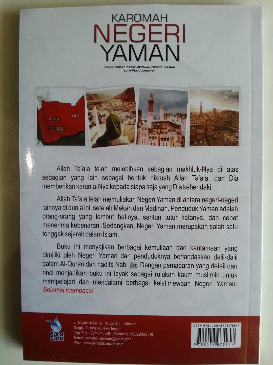 Buku Karomah Negeri Yaman Keistimewaan Yaman Dan Penduduknya cover