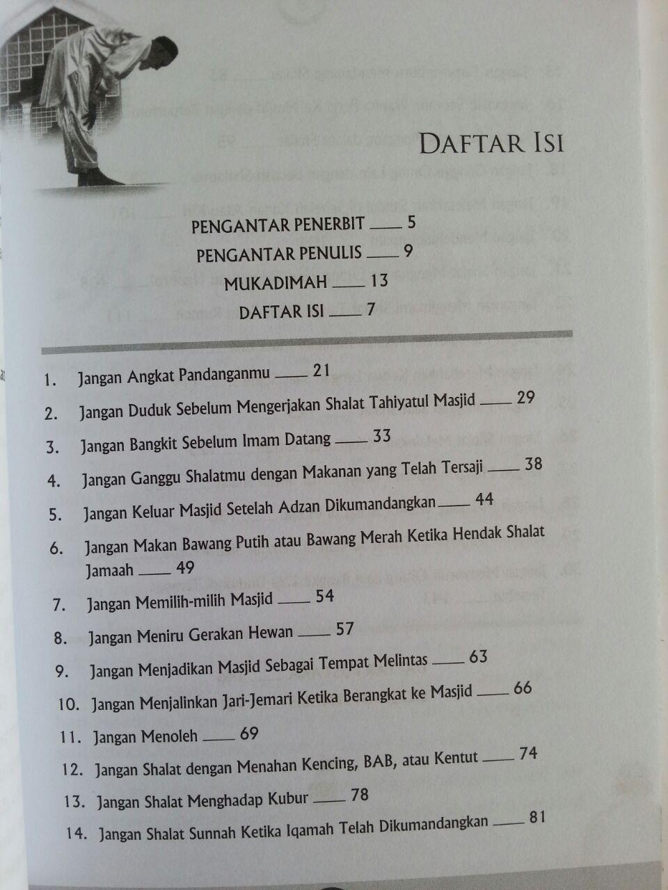 Buku Larangan-Larangan Dalam Shalat Yang Sering Dilanggar isi 2